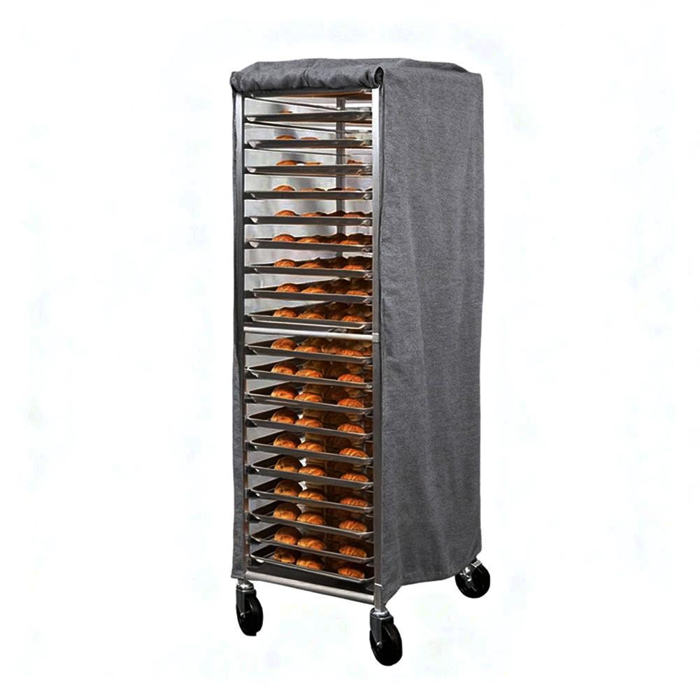 1pc Pan Bracket Cover 59*72*163CM Waterproof Pan Rack Cover Dustproof Bakery Rack Protection Grey/coffee/white Protective Covers