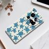 For Xiaomi 15 Ultra Case Blue Turtle Pattern Printing Straight Edge TPU Phone Back Cover