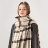 Thick and Warm Plaid Scarf, Luxurious and Fashionable Plaid Shawl for Winter, Christmas Decorative Scarf, Warm and Decorative