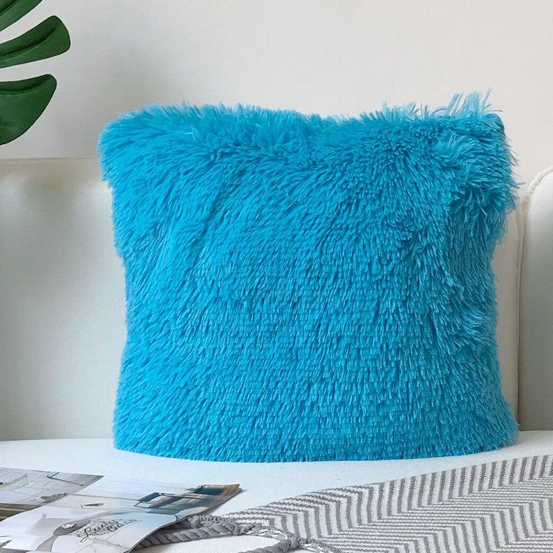 Скандинавская плюшевая наволочка Современная простая Кристальный плюш Мягкая Удобная Однотонная Наволочка Наволочка