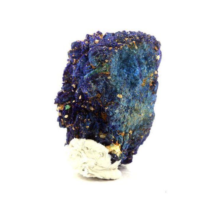 Pierres et Minéraux. Chessylite (Azurite). 42.5 ct. Chessy-les-Mines, France.