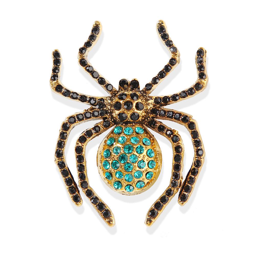 Брошь Lanhao Retro Black Diamond Spider — стильный, креативный, универсальный аксессуар