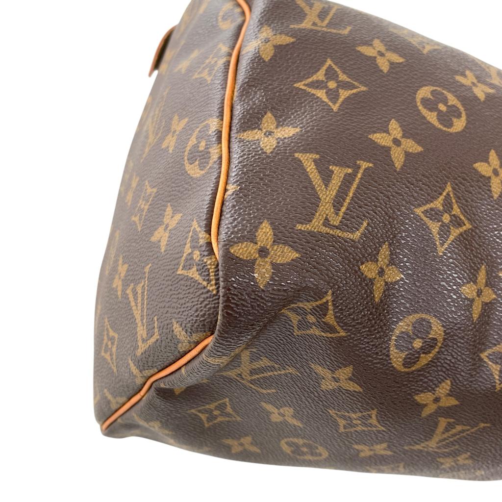 Подержанная сумка Louis Vuitton Monogram Speedy 30 M41526 Бостонская сумка Оригинал 1223