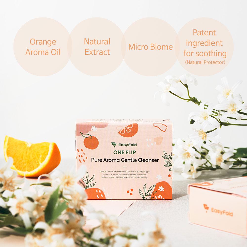 EASYFOLD Нежное очищающее средство для женской гигиены с низким уровнем pH в виде геля Портативная индивидуальная упаковка для путешествий 1 мл 30 шт.