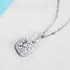New Moissanite Diamond 6.5mm 1CT Necklace For Woman Pendant 925 Silver Necklace For Women Chains Party Bridal Fine Jewelry