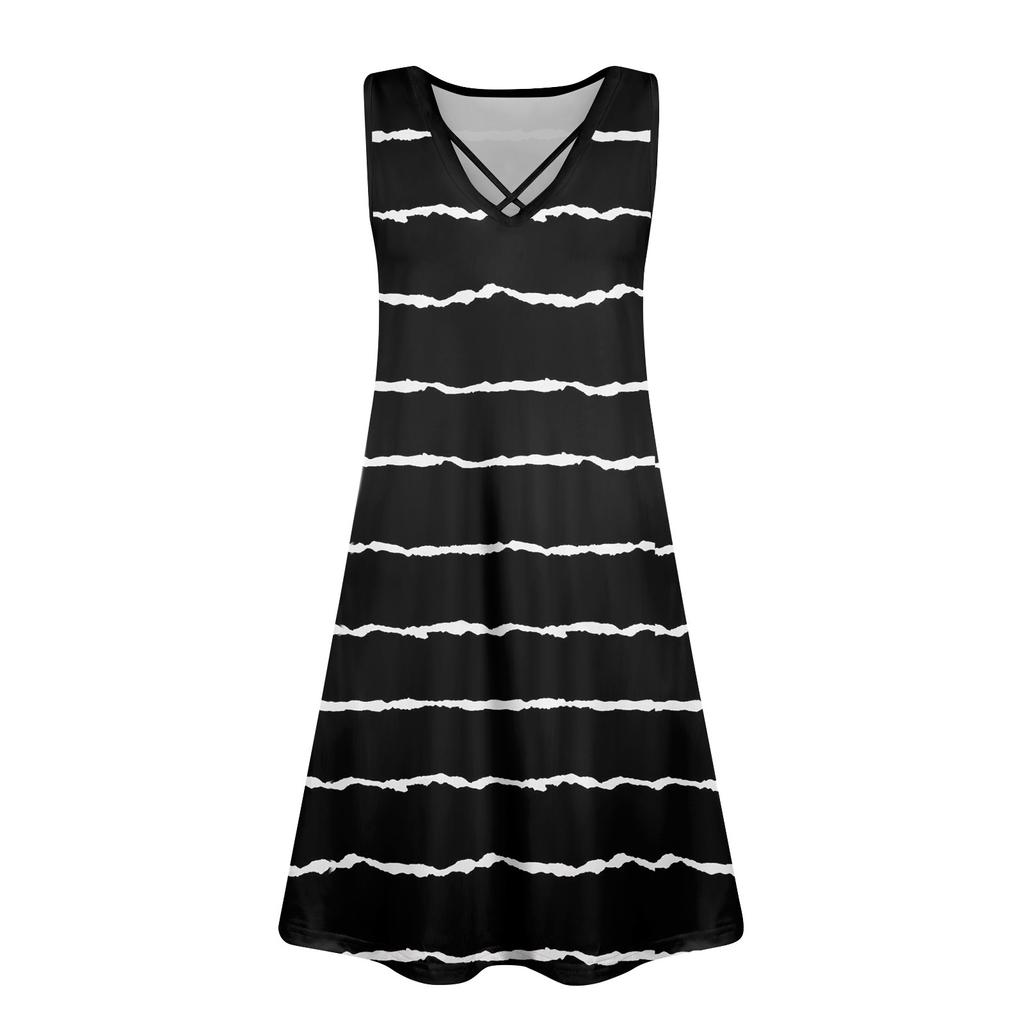 Женское летнее платье свободного покроя для пляжного отдыха, сарафан с коротким рукавом и круглым вырезом, с карманом, с коротким рукавом, платье-рубашка