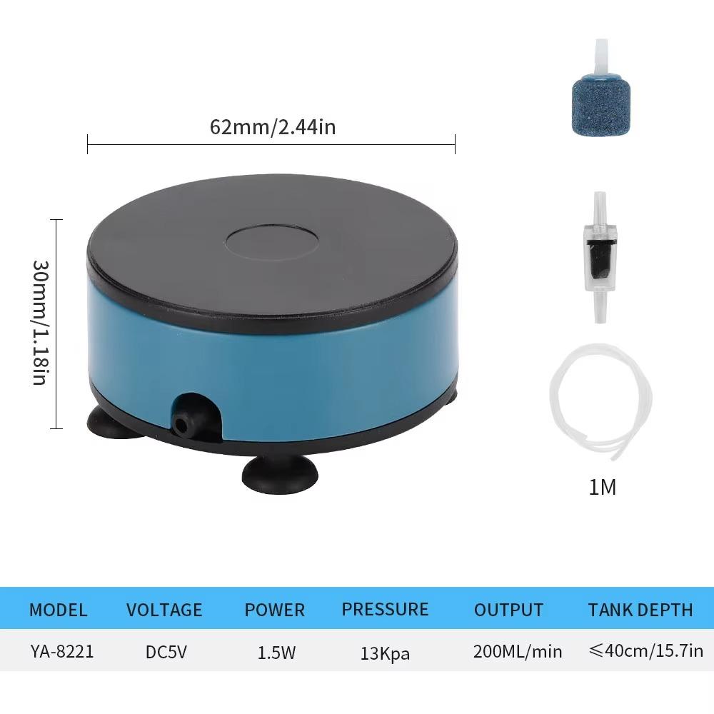 USB Нано Аэратор с Аэрационным Камнем Кислородный Аэратор для Аквариума