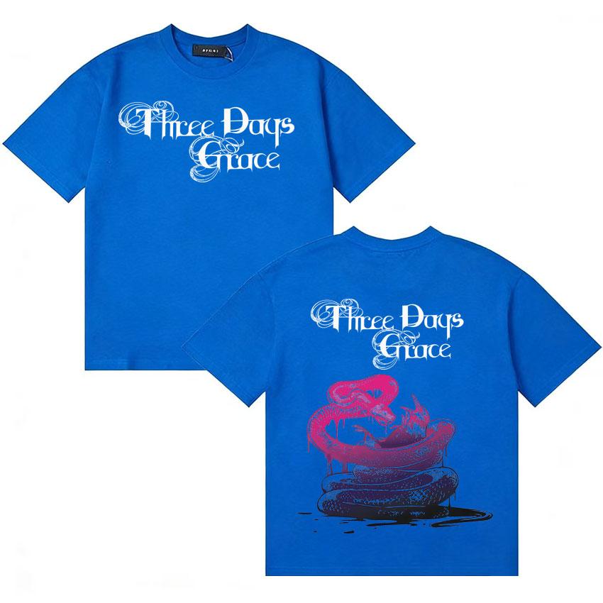 Three Days Grace Trendy Music Tshirts Cotton Harajuku Short Sleeve Tshirt Unisex Women Y2K Teenagers High Quality T Shirt Unisex