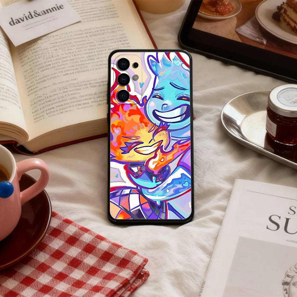 P-Pixar E-Elemental Чехол для телефона Samsung S 25,24,23,22,30,21,10,9,Ultra,Plus,Lite,FE,4,5 G Мягкий черный чехол
