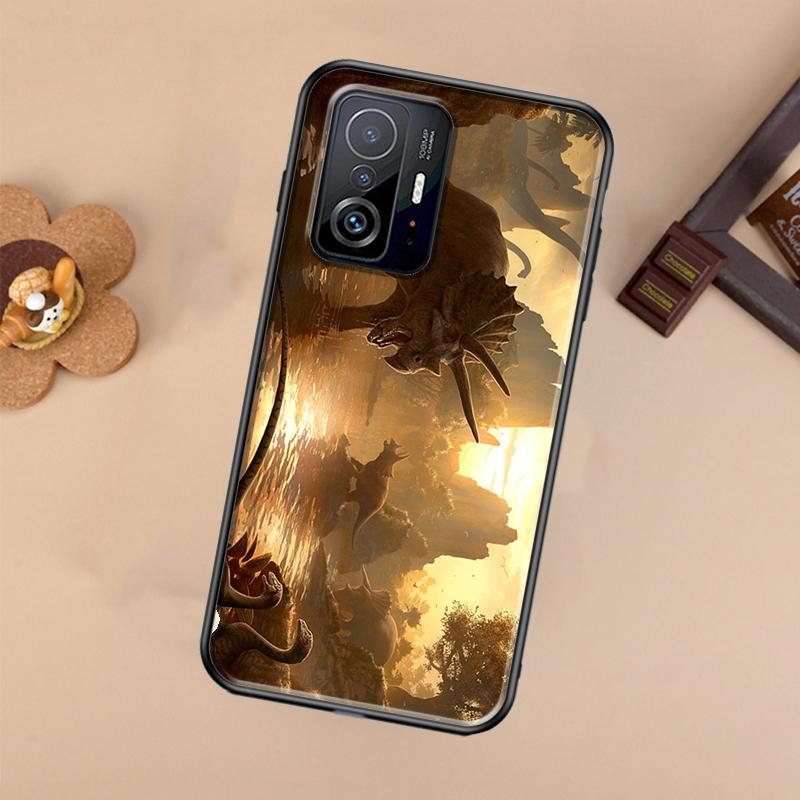 Чехол Динозавр для Xiaomi 14T 11T 12T 13T Pro 13 14 Ultra POCO X7 Pro X3 X5 F3 F5 F6 M6 X6 Pro