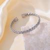 Retro Elegant 18k Gold Plated Twist Bracelet Suitable For Daily Wear And Gift Giving Birthday Present