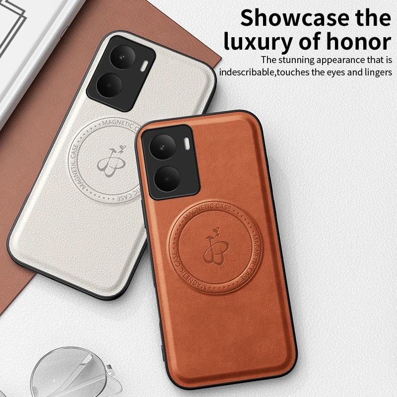 Магнитный чехол с беспроводной зарядкой для Realme 14 5G Realme 14T Защитная накладка PU кожа Жесткая задняя крышка Coque