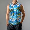 Мужская мода принтованный спортивный повседневный жилет без рукавов