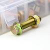 112 pieces of M6 x 10-50mm flange hexagon head bolt-nut kit, 8.8 grade alloy steel metric flange hexagon screws and nuts