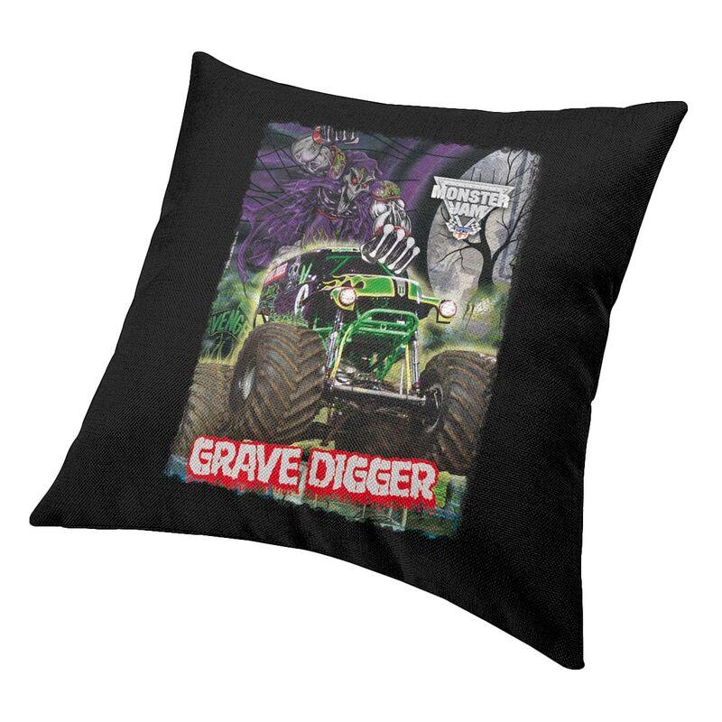 Monster Jam Grave Digger Монстр-трак Квадратная Наволочка Декор для Дома 3D Двусторонний Принт Наволочка для Гостиной