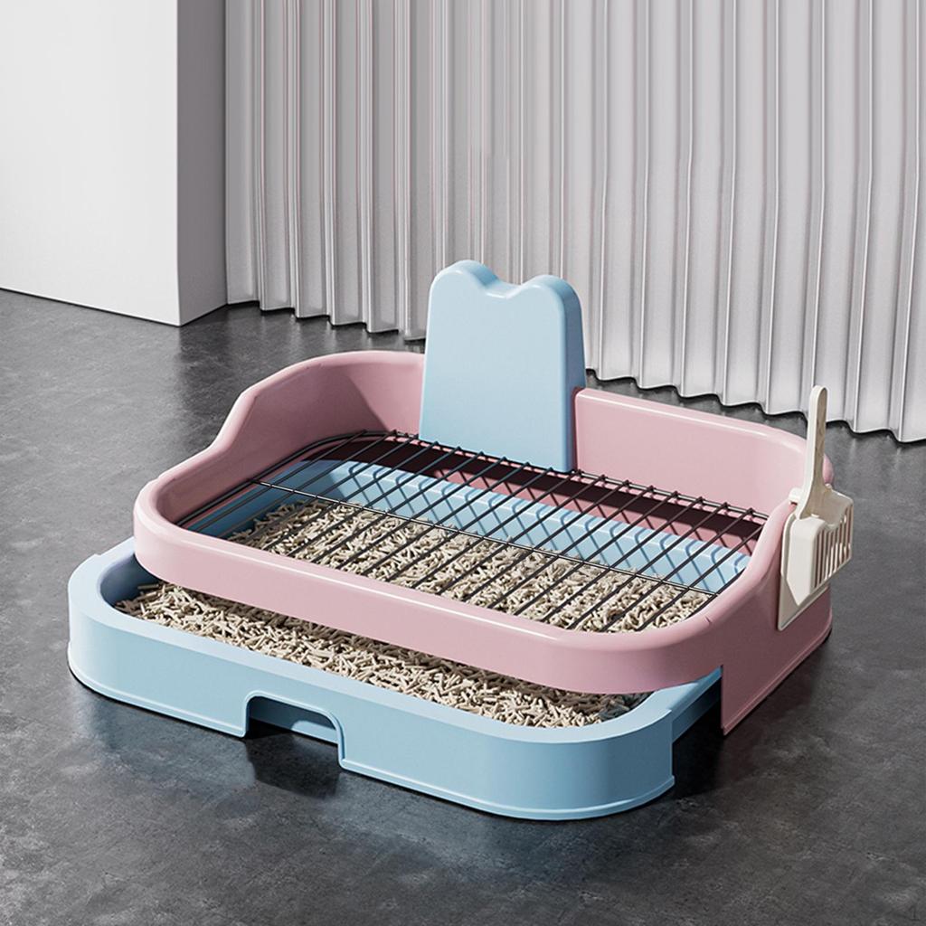 Dog Toilet Potty Tray Raised Enclosure Lightweight Puppy Pee Holder Training Pad