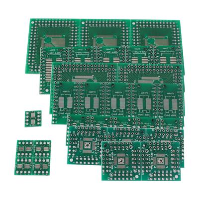 30 шт./лот Плата-прототип Pcb SMT Переходник на DIP Конвертер Набор плат FQFP32~100 QFN48 SOP8~16~24~28 Печатная плата