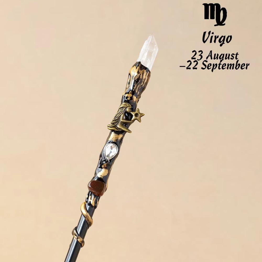 Zodiac Crystal Magic Wand Crystal Ball Magic Scepter Creative Fairy Stick Holiday Gift