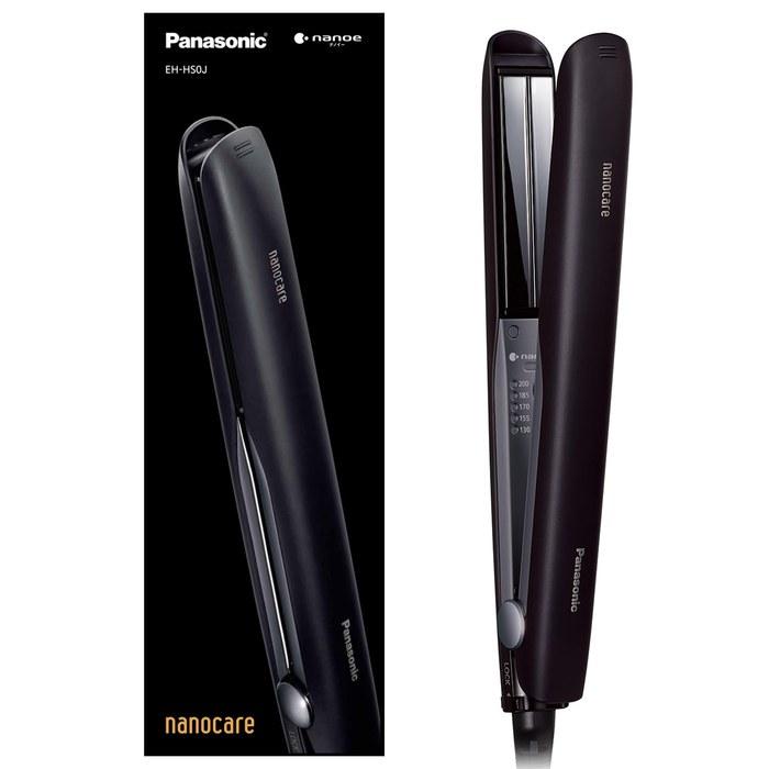 Panasonic Straight Hair Iron NanoCare Smooth Gloss Coating Plus International EH-HS0J-K Black 42Lx32Wmm