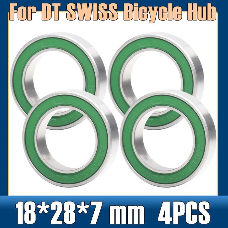 Подшипник 18287-2RS 18*28*7 мм ( 4 шт ) 18287 RS Для DT SWISS Велосипедная втулка Передние Задние Втулки Колесо 18 28 7 Шариковые Подшипники
