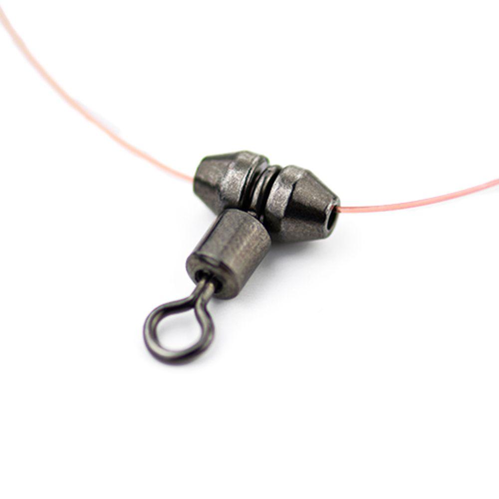 Portable Durable Stainless Steel Solid Rings Tackle Fishing Rolling Swivels Connector Ball Bearing