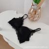 Premium Satin Underwear Girls Soft Latex Cotton Small Breasts Gather Up Sexy Lace Bra