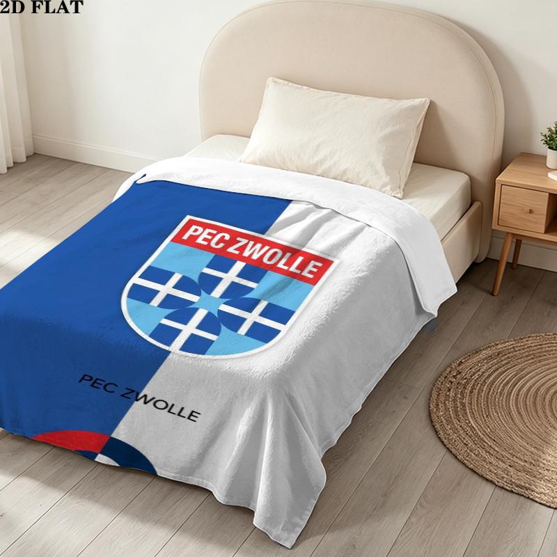 Pec Zwolle Print Flannel Blanket, High quality Comfortable for All Seasons, Home Decor, Warmth and Comfort, Perfect for Christmas Gifts