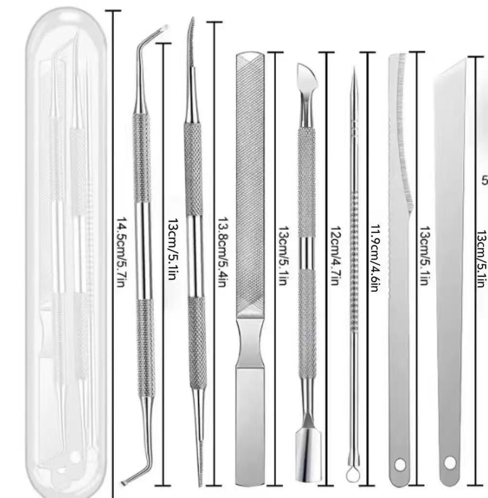 Набор маникюрных ножниц из нержавеющей стали для кутикул и ногтей