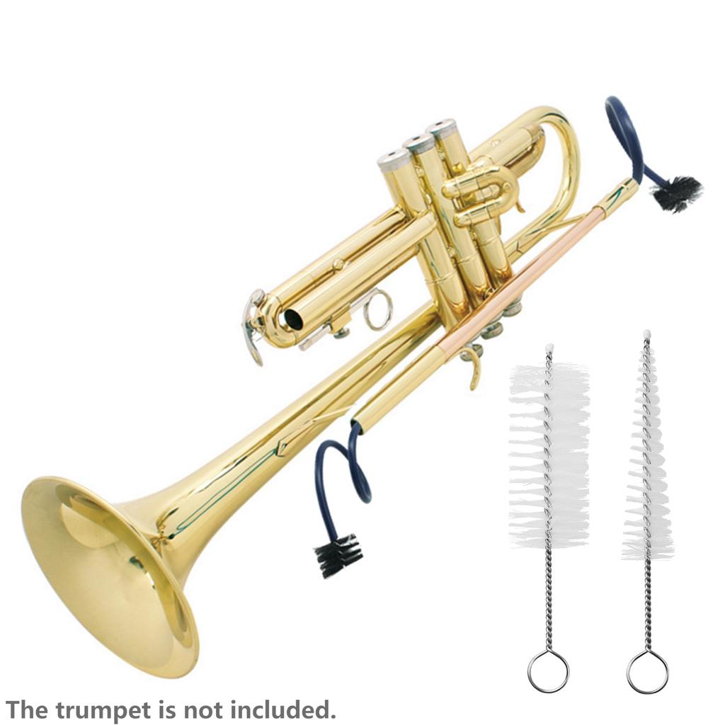 Trumpet Maintenance Cleaning Kit Mouthpiece Brush + Valve Brush + Flexible Brush Musical Instrument