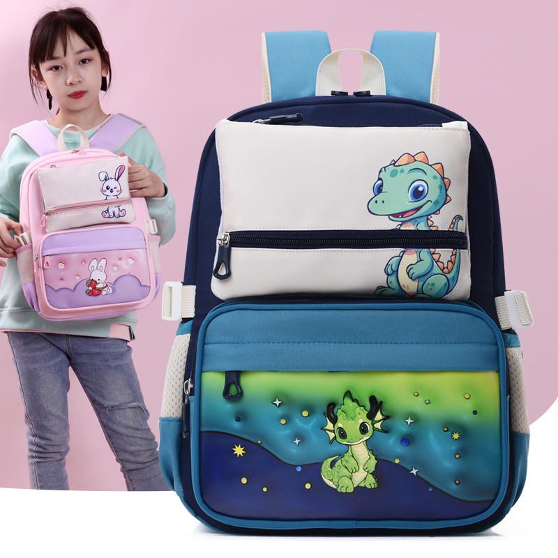Lightweight Cute And Elementary School Backpack For Boys And Girls With Cartoon Characters
