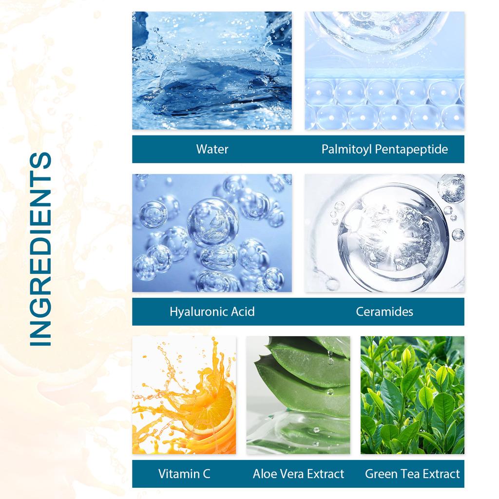 Гиалуроновая кислота Эссенция Подтягивающая сыворотка для лица Разглаживает мелкие морщины Уменьшает мешки под глазами Глубоко увлажняет и питает Средство по уходу за лицом