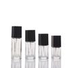 Glass Isolation Cream Packaging Bottle Transparent Square Liquid Foundation Bottle Split Bottle