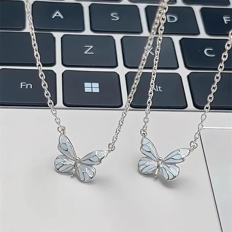 1Set Glow in The Dark Pendant Necklace Bracelet Mermaid Spiral Fashion Jewelry Night Necklace Butterfly Necklace Women Jewelry