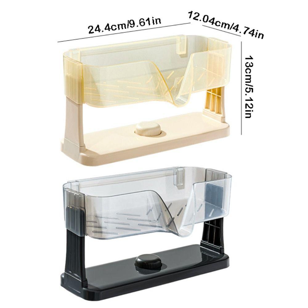 Suction Cup Kitchen Sink Storage Rack Save Space Quick Dry Sponge Self-draining Tray Waterproof Automatic Drainage