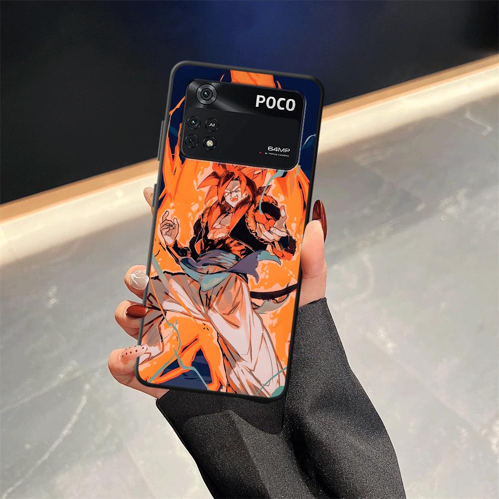 Dragon Ball Anime Goku Case for Xiaomi Poco F8 C50 X3 X4 X5 X7 Pro F1 F3 M5 C71 C61 M3 M4 M7 Pro C75 Black Soft Phone Cover