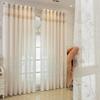 Sheer Curtains White Embroidered Floral Voile Drapes for Living Room Bedroom