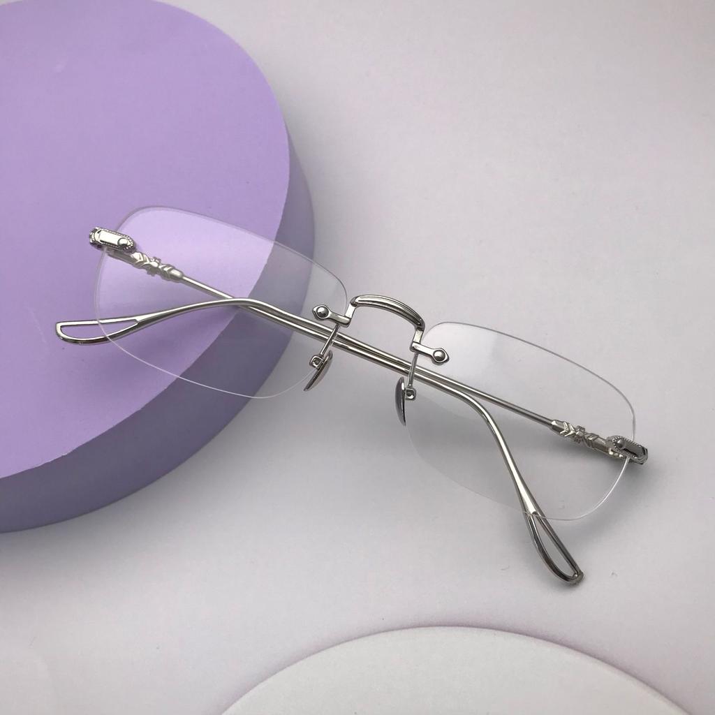 Модные очки для чтения, сверхлегкие деловые очки без оправы, ретро-очки с металлической оправой, мужские очки с защитой от синего света