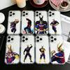 T-Тошинори Y-Яги MHA Всемогущий Чехол для Телефона Для iPhone 17 16 15 14 13 12 11 Mini Pro Max Plus Прозрачный Чехол
