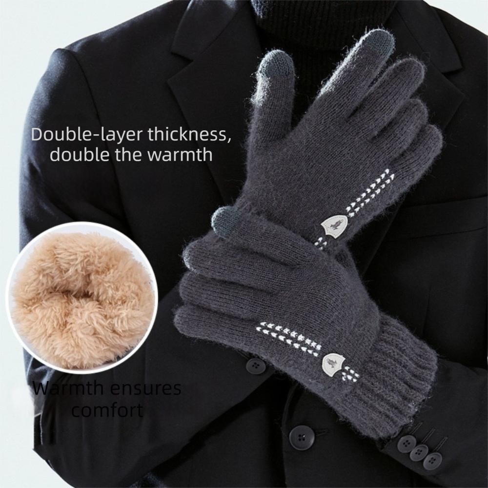Warm Touch Screen Gloves Cold Proof Mittens Fashion Driving Gloves Winter
