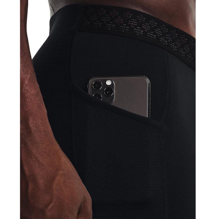 Under Armour Однотонные компрессионные спортивные штаны мужские, черные 1370315-001