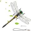 [Nearly Realistic Size] 2025 Dragonfly Model, Insect and Bee Repellent Figure, Plastic Model, with Strap and Safety Pin, PVC Material, Perfect for Hom