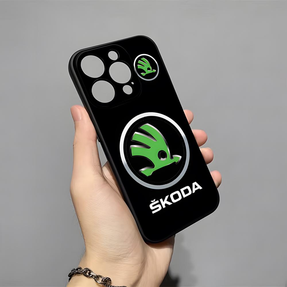 Дизайн Суперкара - Чехол для телефона Skoda для 16 Pro Max iPhone 15 14 Pro Max 13pro 11 X Xs Xr 8 7Plus Силиконовая крышка