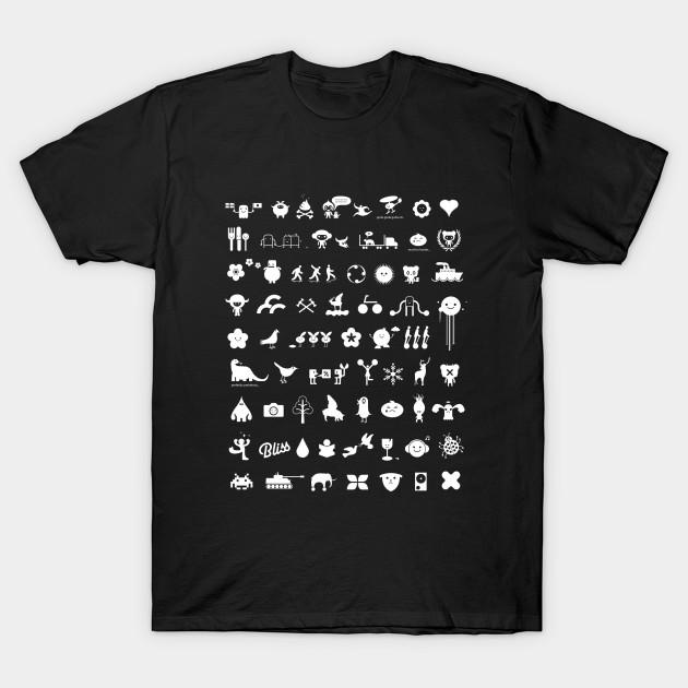 Unisex Fashion TShirt Everything Icon Print TShirt Plus Size S-5XL T-Shirt 100%Cotton Tops O Neck Short Sleeve Tees