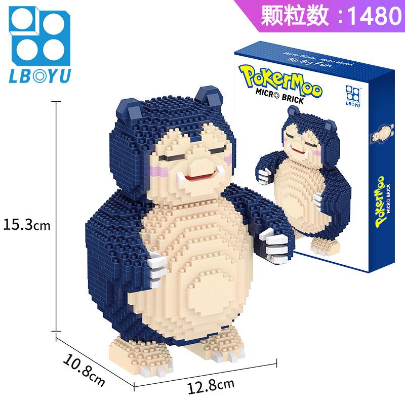 Покемон Микро Строительный Блок Пикачу Псидак Гаярдос Чаризард Сквиртл Модель Алмазный Кирпичик Фигурка Модель Игрушки на Подарок на День Рождения