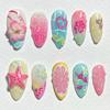 30Pcs 3D False Nails Pearl Flowers Nail Extensions New Almond Nail  Women Use