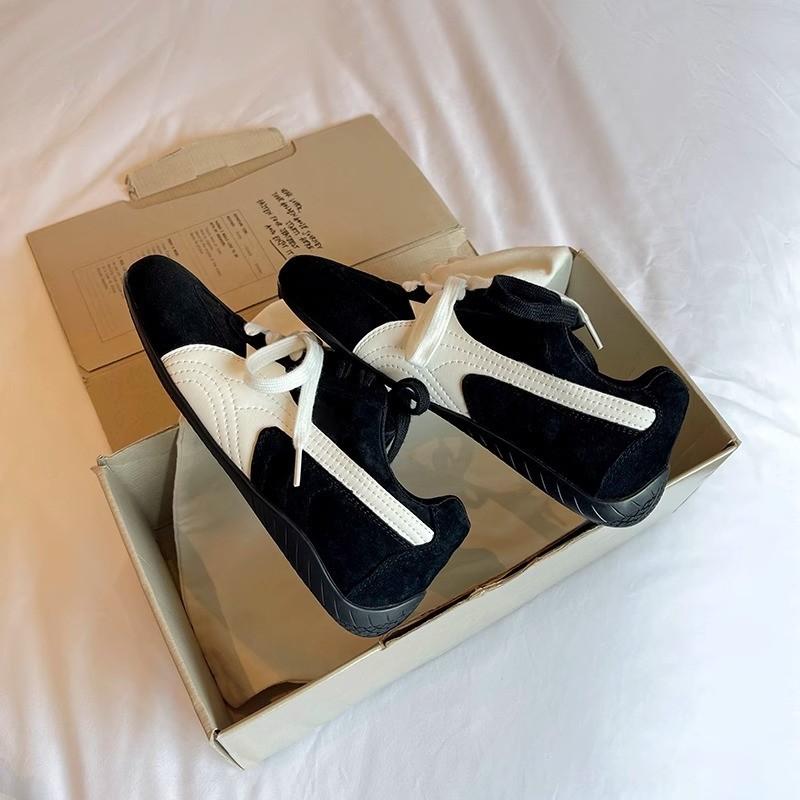 Кроссовки женские ретро-немецкие DONG JI весна 2025 года, новые кожаные кроссовки на платформе для спорта и отдыха, гоночные кроссовки Forrest Gump