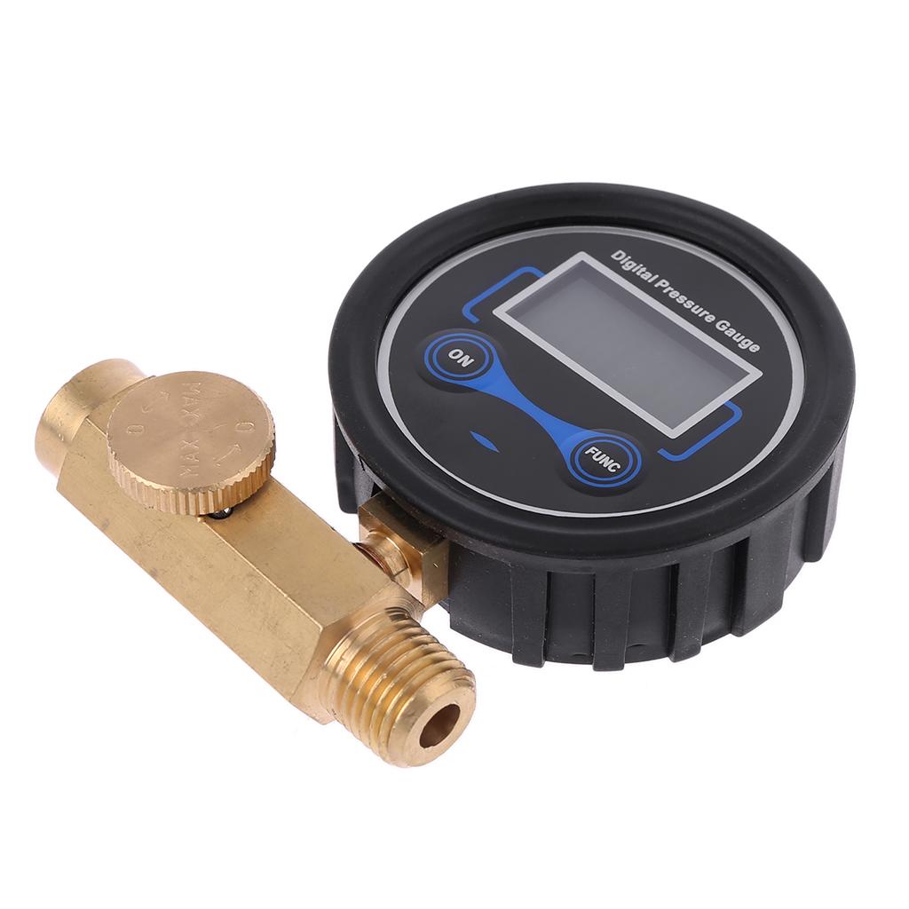 Цифровой манометр для шин 200PSI 1/4" с фонариком, подходит для автомобиля, грузовика, велосипеда, мотоцикла, манометр для накачки шин транспортного средства