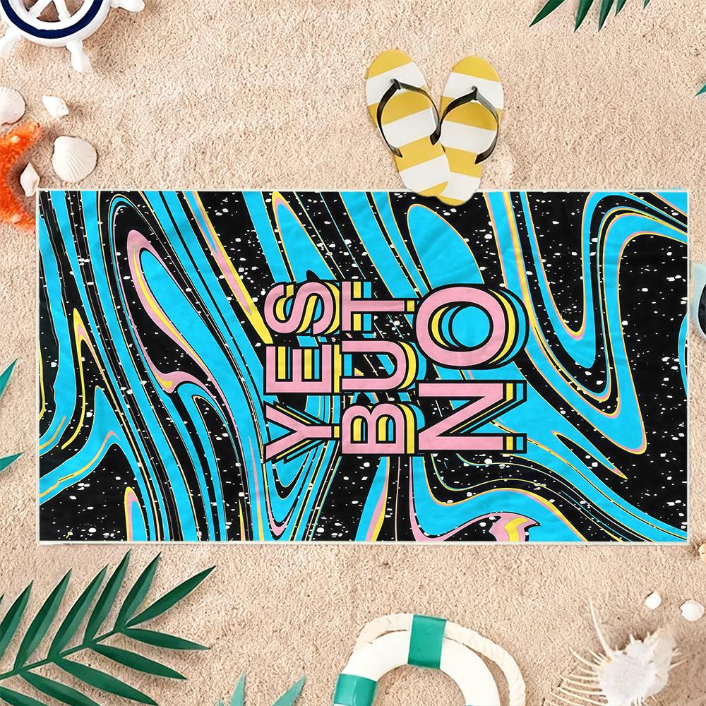 Red TropicalBeach Towel Ultra-fine Fiber Quick Drying Absorbent Beach Swimming Vacationvacation Essentials Gifts