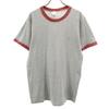 TOWNCRAFT 70-е годы винтажная однотонная футболка с коротким рукавом и окантовкой L Серая Мужская Б/у