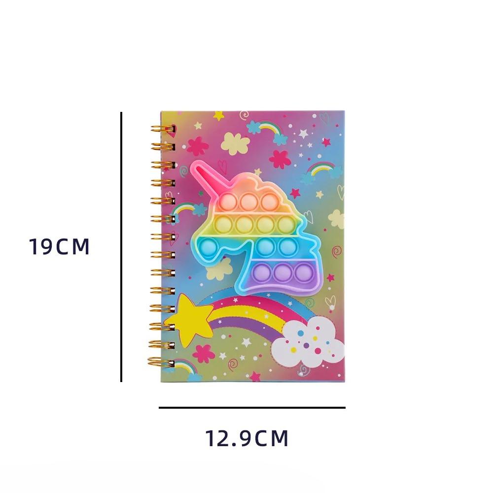 Cute Cartoon Notebook Apple Fruit Coil Notebook Kawaii Cartoon Study Notepad Portable Pocket Vocabulary Mistake Correction Journal for Student
